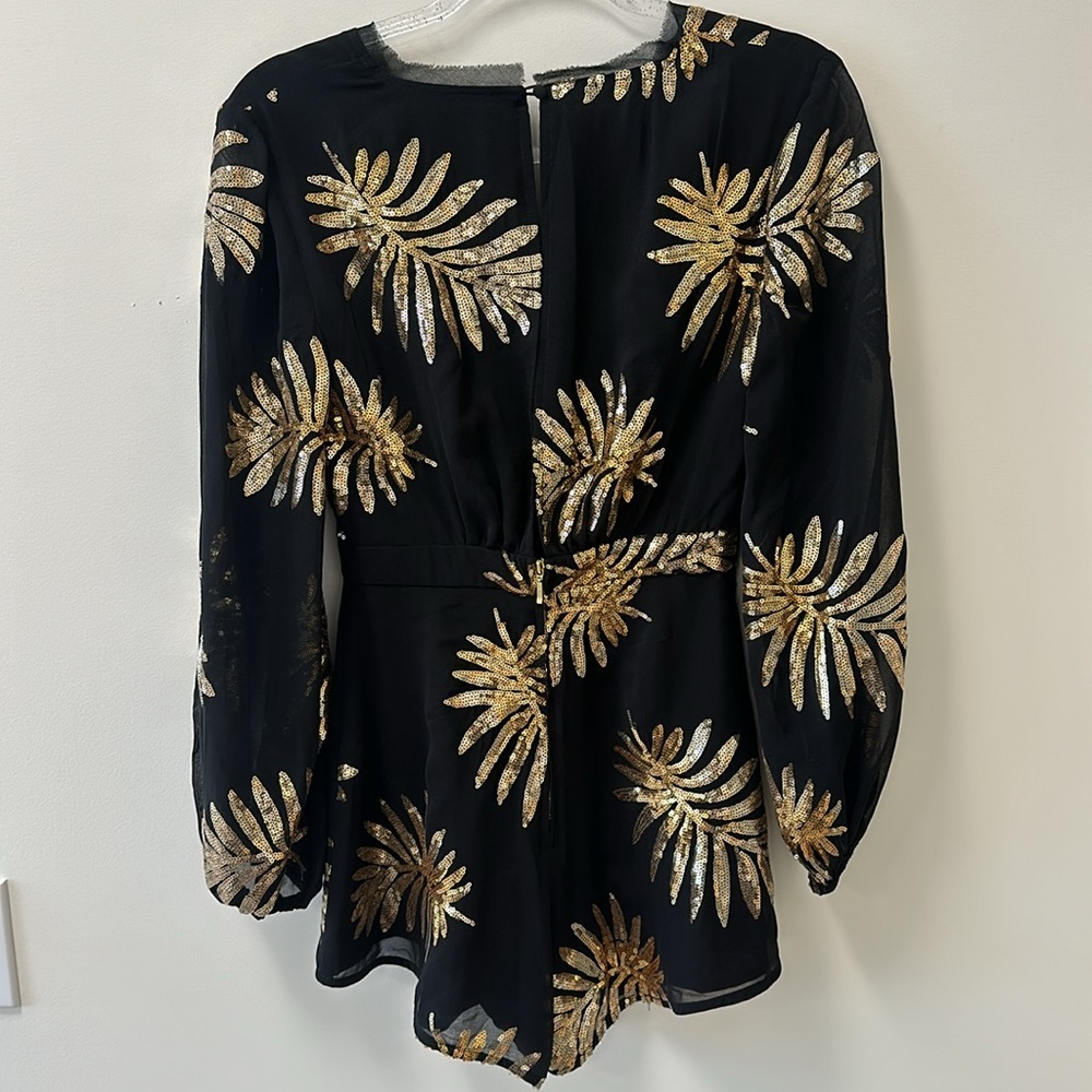 Revolve • Finders Keepers • Black & Gold Romper • Sz 2 • NWT! - Picture 6 of 14